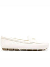 Triangle Logo Driving Shoes Ivory - PRADA - BALAAN 2