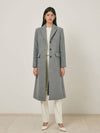 Women's Wool Single Coat Gray - AME - BALAAN 2