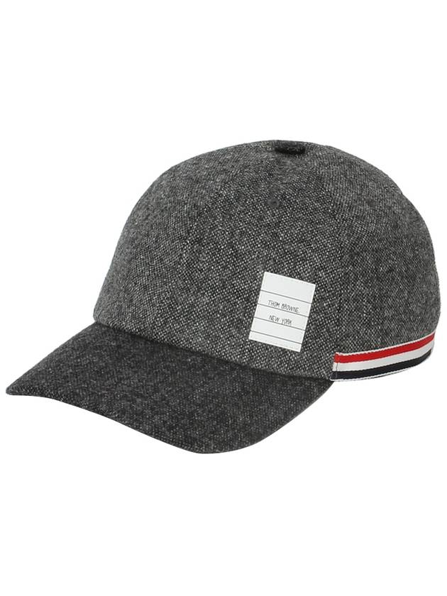 Striped Wool Ball Cap Grey - THOM BROWNE - BALAAN 2