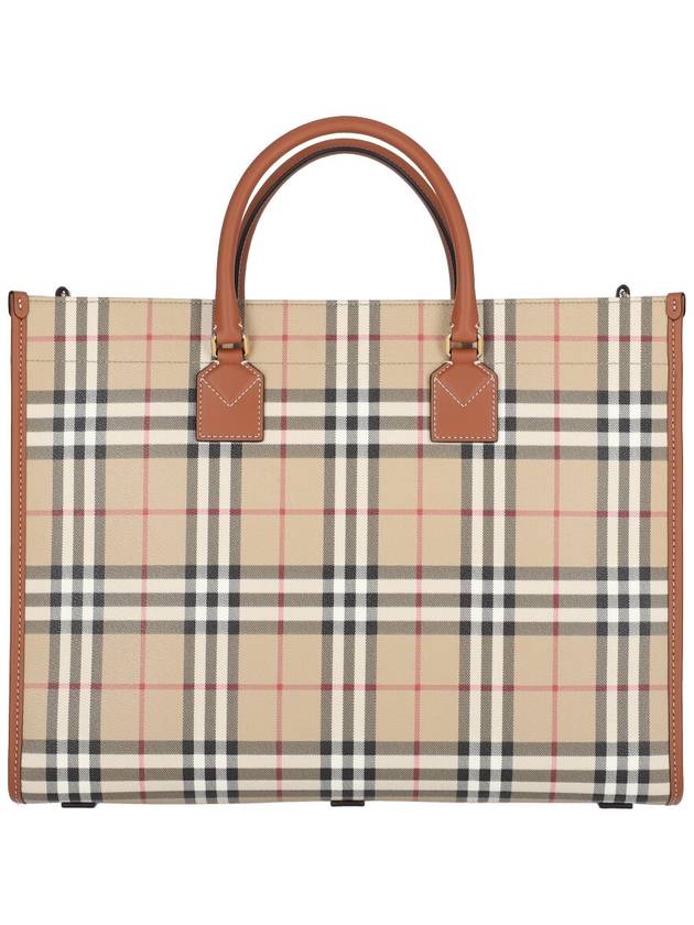 Freya Medium Tote Bag Brown Archive Beige - BURBERRY - BALAAN 4