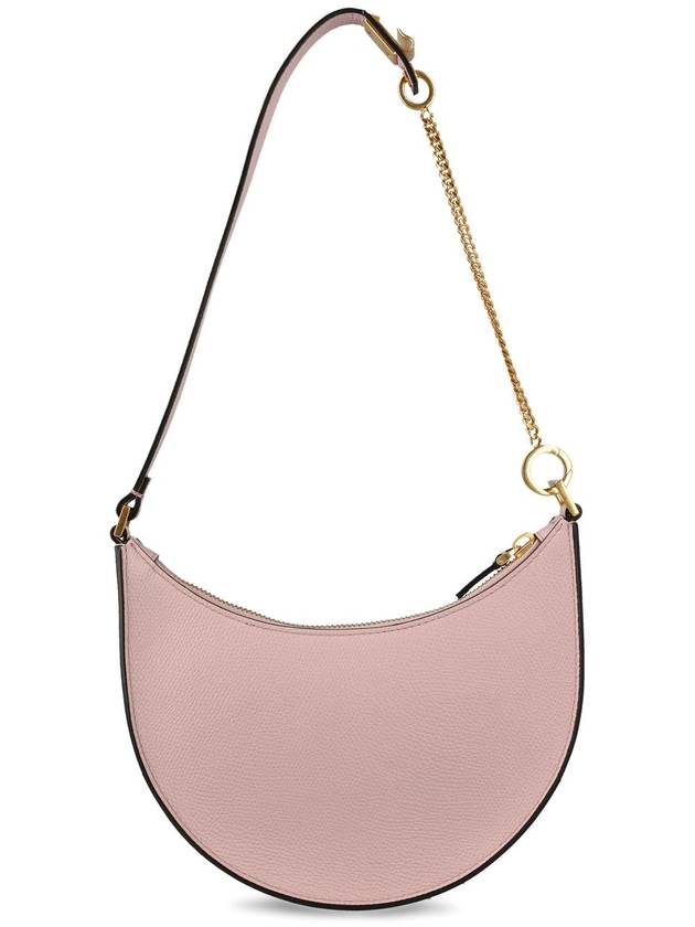 V Logo Classic Leather Chain Shoulder Bag Pink - VALENTINO - BALAAN 3