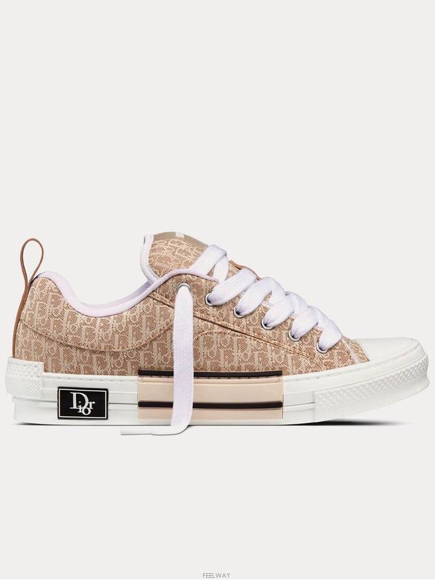 B23 Skater Oblique Jacquard Low Top Sneakers Beige - DIOR - BALAAN 2