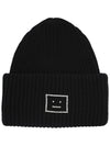 Face Logo Beanie Black - ACNE STUDIOS - BALAAN 3