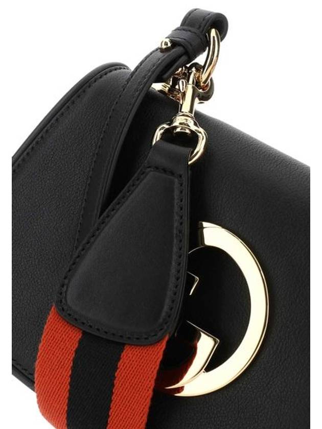 Blondie Small Leather Shoulder Bag Black - GUCCI - BALAAN 5