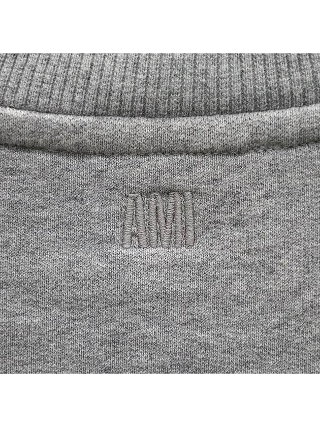 Small Heart Logo Sweatshirt Grey - AMI - BALAAN 8