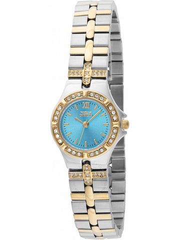 Invicta Wildflower Quartz Crystal Turquoise Dial Ladies Watch 45873 - INVICTA - BALAAN 1