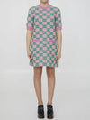 GG Jacquard Wool Short Dress Pink - GUCCI - BALAAN 1