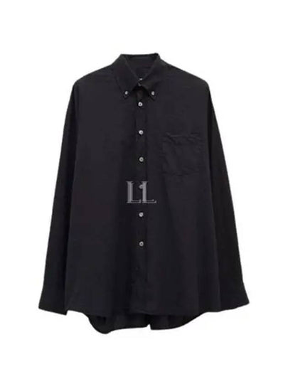 Men's Borrowed BD Overfit Long Sleeve Shirt Black - OUR LEGACY - BALAAN 2