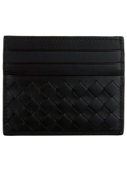 Intrecciato Weaving Nappa Card Wallet Black - BOTTEGA VENETA - BALAAN 2