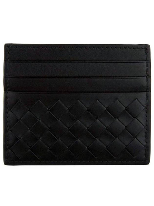 Intrecciato Weaving Nappa Card Wallet Black - BOTTEGA VENETA - BALAAN 2