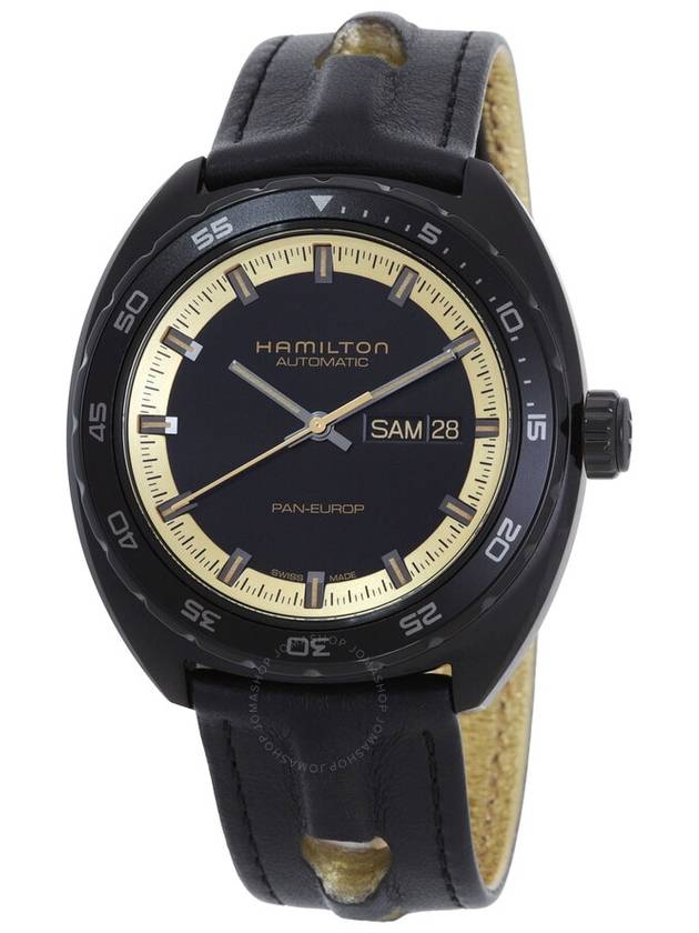 Hamilton American Classic Pan Europ Automatic Black Dial Men's Watch H35425730 - HAMILTON - BALAAN 1