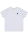 Life Patch Short Sleeve T-Shirt White Green MCSS24HT7GR - MACKY - BALAAN 2