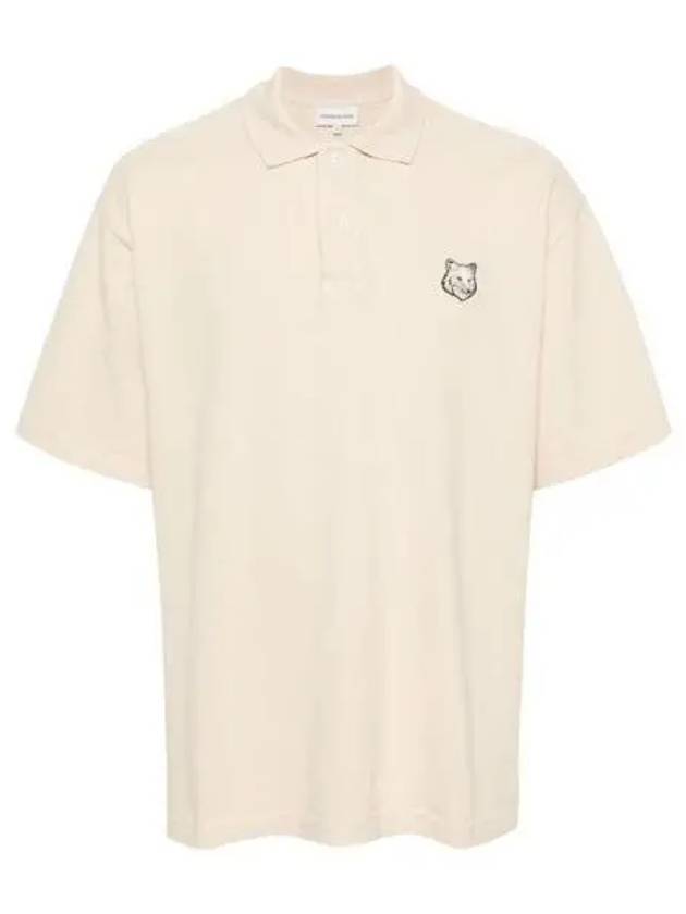 MM00202KJ7010 Bold Fox Head Patch Over Polo 1021623 - MAISON KITSUNE - BALAAN 1