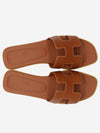 Oran Calfskin Slippers Gold Piqures Ecrues - HERMES - BALAAN 2