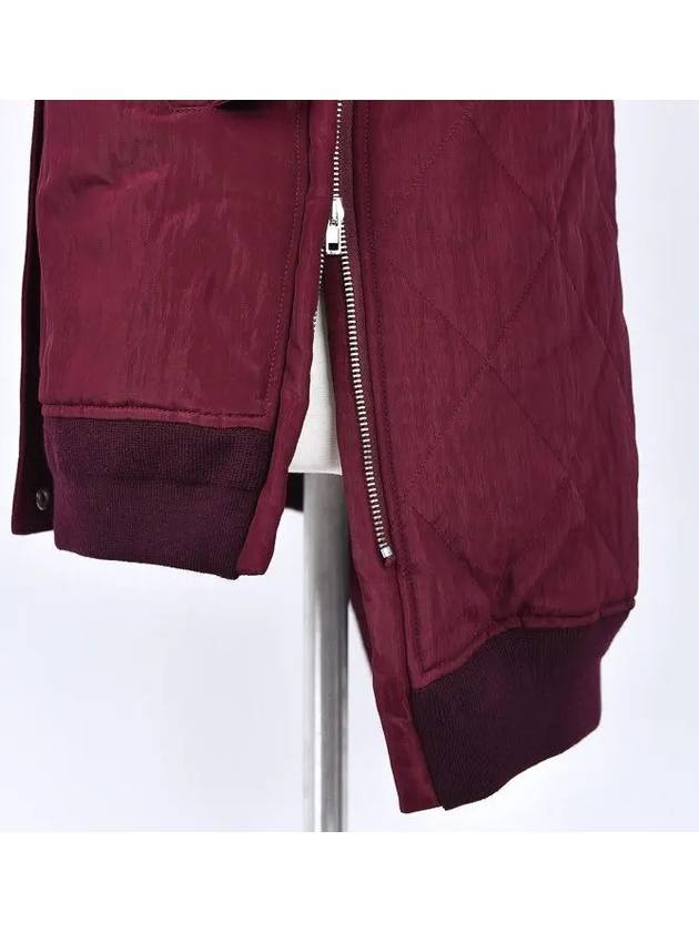 Burgundy Shining Bomber Jacket - GOLDEN GOOSE - BALAAN 6