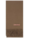 Wool Fringe Scarf Caramel Brown - ACNE STUDIOS - BALAAN 2