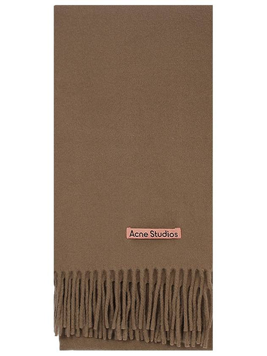 Wool Fringe Scarf Caramel Brown - ACNE STUDIOS - BALAAN 2