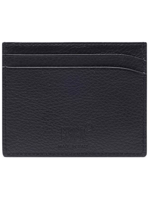 5cc Tape Soft Grain Card Wallet Black - MONTBLANC - BALAAN 5