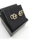 stud earrings metal strass gold crystal - CHANEL - BALAAN 5