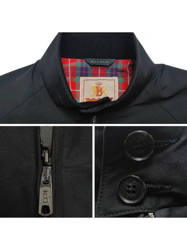 G9 Classic Original Harrington Zip-Up Jacket Black - BARACUTA - BALAAN 4