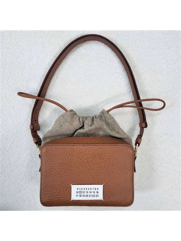 Number Logo Medium Camera Shoulder Bag Brown - MAISON MARGIELA - BALAAN.