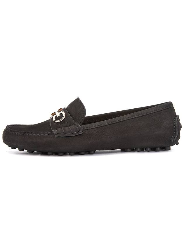 Gancini Driving Shoes Black - SALVATORE FERRAGAMO - BALAAN 5