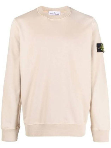 Wappen Patch Crew Neck Sweatshirt Beige - STONE ISLAND - BALAAN 1