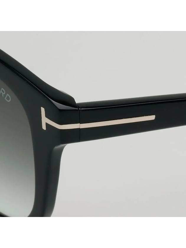 Sunglasses TF914 01B OLIVIA 02 Black Horn Rim Round - TOM FORD - BALAAN 5