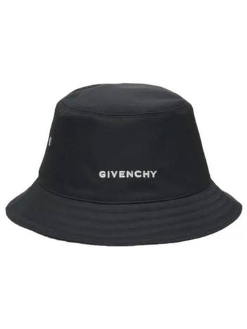 Logo Nylon Bucket Hat Black - GIVENCHY - BALAAN 1