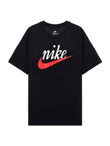 Sportswear Futura 2 Short Sleeve T-Shirt Black - NIKE - BALAAN.