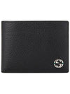 GG Interlocking Logo Two-Tone Half Wallet Green Black - GUCCI - BALAAN 6