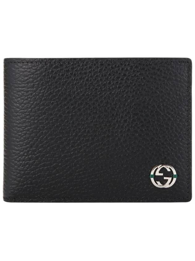 GG Interlocking Logo Two-Tone Half Wallet Green Black - GUCCI - BALAAN 6