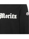 Moritz Embroidered Logo Sweatshirt Black - MONCLER - BALAAN 6