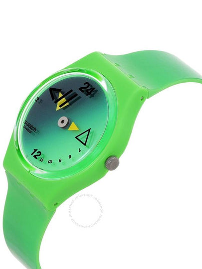 Swatch Fluo Quartz Green Dial Unisex Watch GZ216 - SWATCH - BALAAN 2