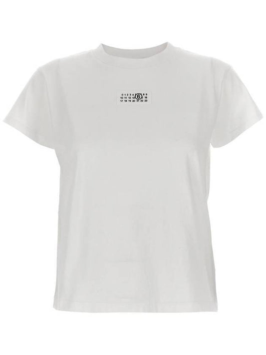 Logo Cotton Jersey Short Sleeve T-Shirt White - MAISON MARGIELA - BALAAN 1