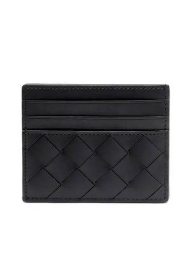 Intrecciato Card Wallet Black - BOTTEGA VENETA - BALAAN 1