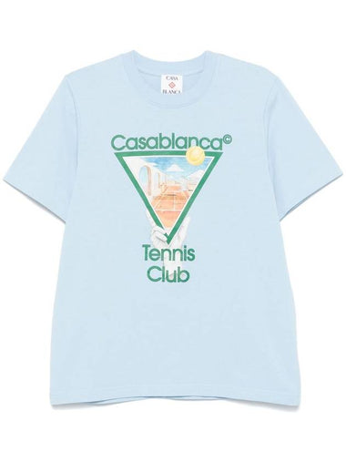 Casablanca T-shirts and Polos Clear Blue - CASABLANCA - BALAAN 1