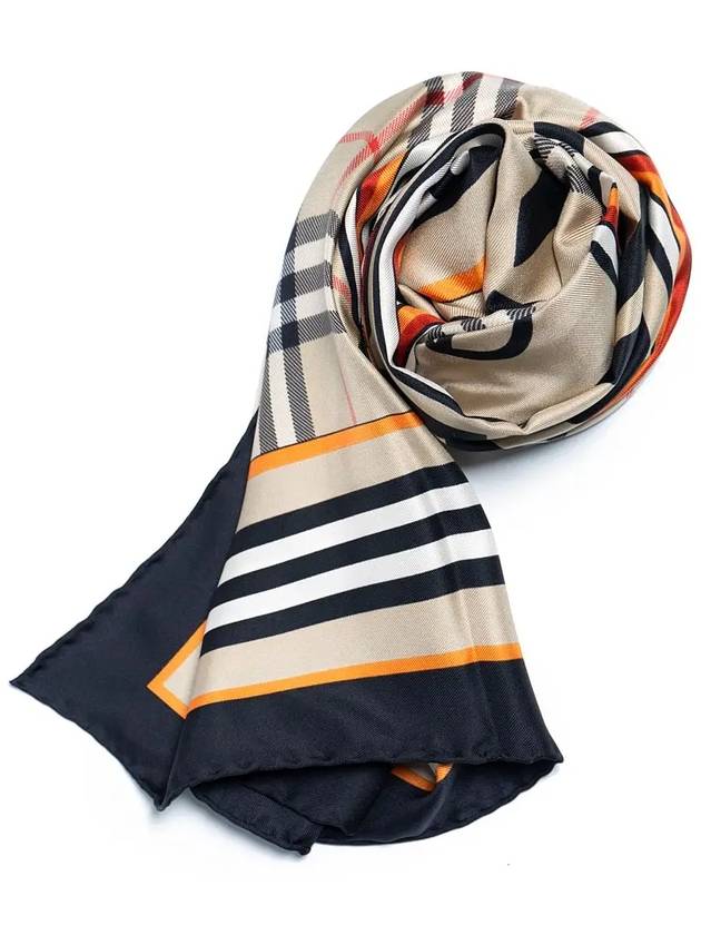 Montage Print Silk Square Scarf Archive Beige - BURBERRY - BALAAN 3