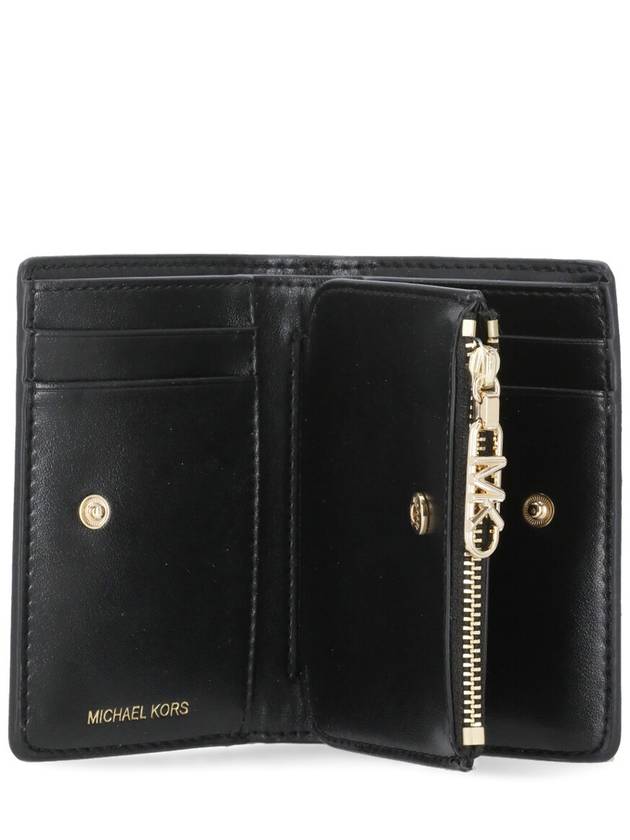 Logo Zipper Half Wallet Black - MICHAEL KORS - BALAAN 5