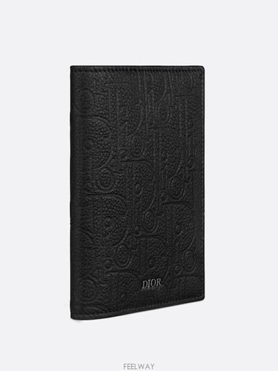 Passport Cover Black Dior Gravity Leather - DIOR - BALAAN 2