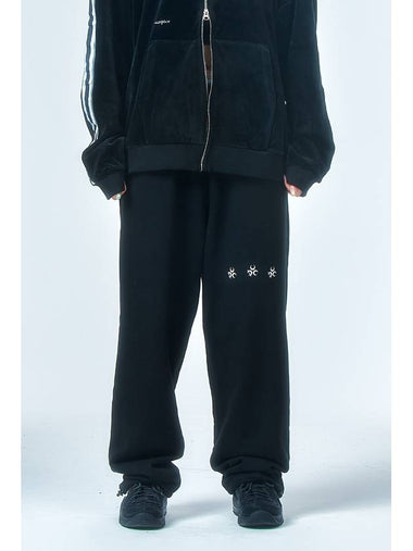 Logo Sweat Pants Black - DAUSPICE - BALAAN 1