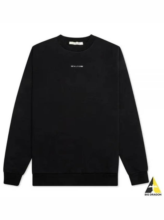 ALYX logo print sweatshirt black AAUSW0129FA01 - 1017 ALYX 9SM - BALAAN 1