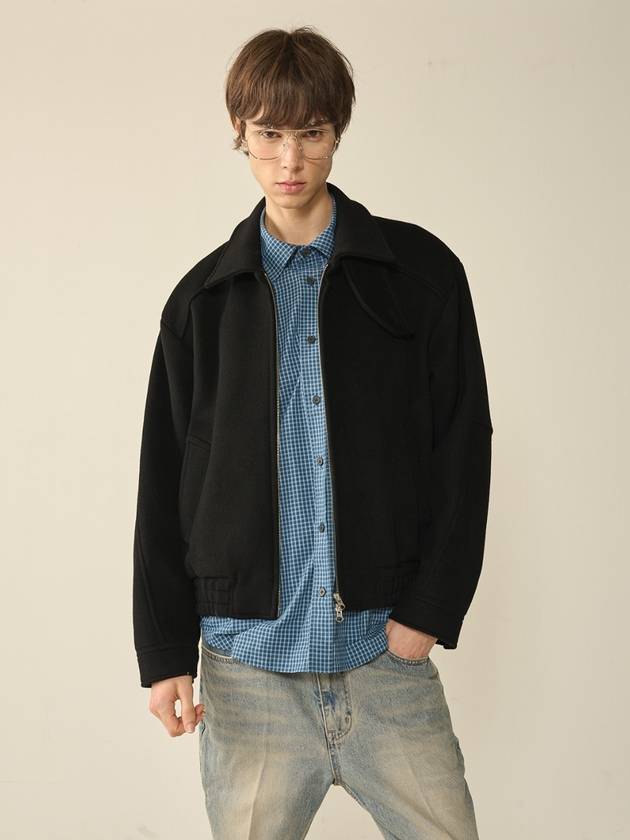 Destroyed Cutting Blouson Jacket Black - KINETO - BALAAN 2