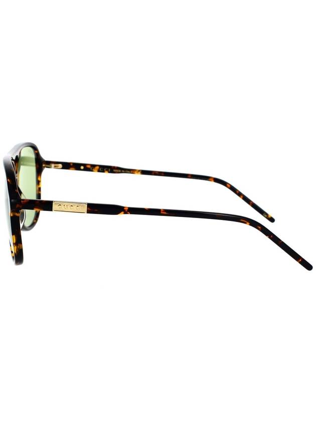 Eyewear Tortoiseshell Acetate Sunglasses Green - GUCCI - BALAAN 4