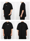 Men's Logo Label Short Sleeve T-Shirt Black - VETEMENTS - BALAAN 3