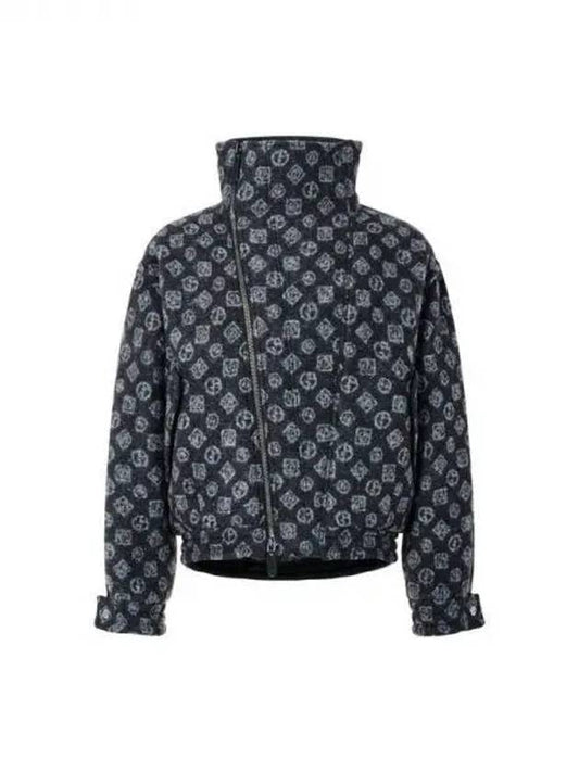 Men s hair logo pattern wide jacket charcoal 270614 - GIORGIO ARMANI - BALAAN 1