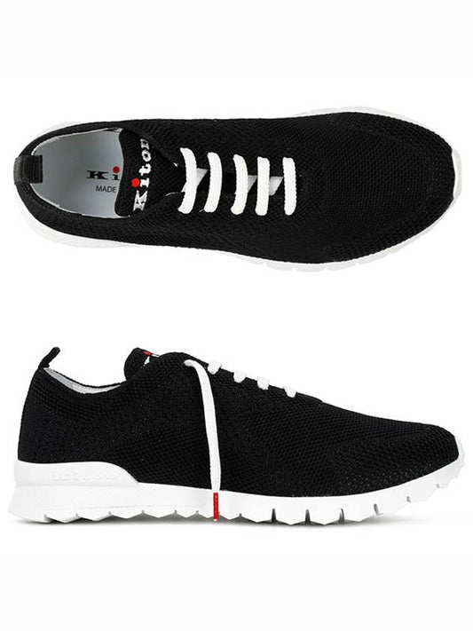 FIT Knit Low Top Sneakers Black - KITON - BALAAN 2