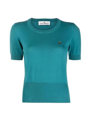 Bea Knit Top Blue - VIVIENNE WESTWOOD - BALAAN 1