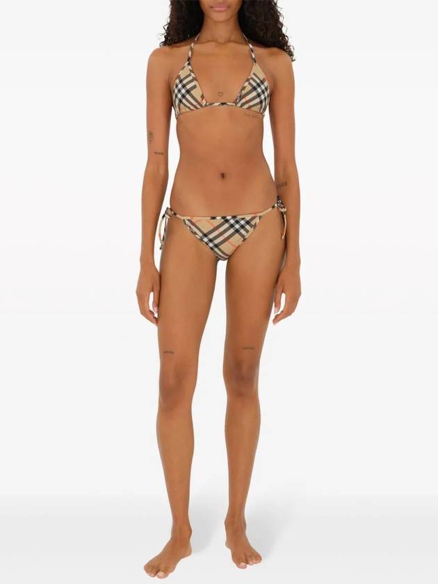 Check Pattern Bikini Briefs Beige - BURBERRY - BALAAN 4