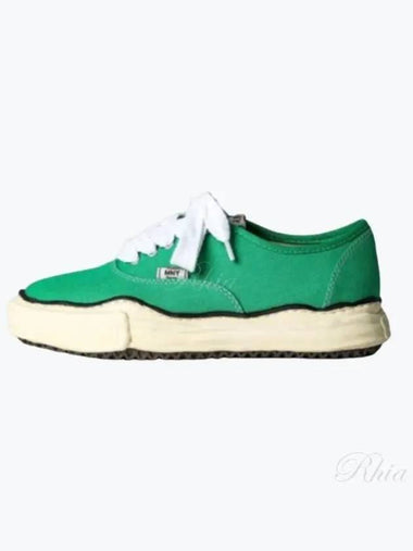 A09FW735 Green Baker OG Sole Canvas Low Top Sneakers - MIHARA YASUHIRO - BALAAN 1